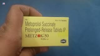 Metzok 50 Tablet  Metzok Tablets  Metoprolol Succinate Tablets  Metzok 50mg Tablet Uses Dosage [upl. by Sholom]