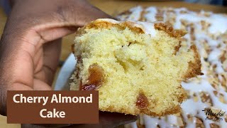 Cherry Bakewell Cake  Cherry Madeira Cake Recipe  Simple baking recipes for beginners [upl. by Llerud]