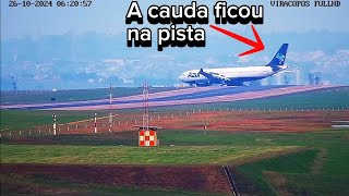 PILOTO DO 737 PERGUNTOU SE A CAUDA DO AZUL NA PISTA NÃO IA INTERFERIR NA DECOLAGEM EM CAMPINAS VCP [upl. by Middle44]