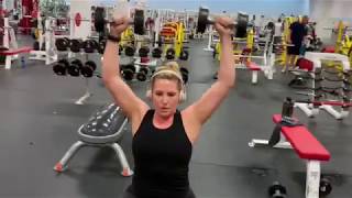 UPPER BODY SESSION AT SUPERFITNESS 41919 with Chelsea fit [upl. by Aztiram]