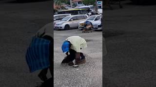 Dropping money in public Prank caught a thieving Rastatrending funny fyp [upl. by Row]