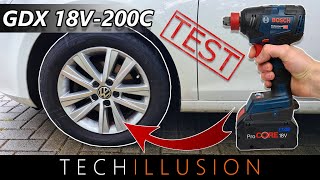 🎬🔧BOSCH GDX 18V200C Akku Schlagschrauber  Radschrauben Test  Impact Driver Test [upl. by Ettenwahs]