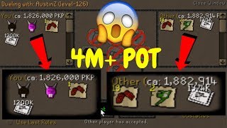 AN ABSOLUTE INSANE STAKE 4M POT MY BANK ROAT PKZ OSRS RSPS [upl. by Nanerb]