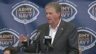 Rhode Island leaders speak about the ArmyNavy game to be held in New England [upl. by Naillil]