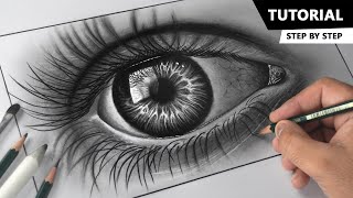 Quick and Easy Eye Drawing  Step by step [upl. by Alohcin]