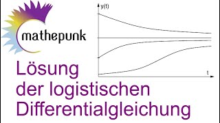 Lösung der logistischen Differentialgleichung [upl. by Nolur]