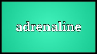 Adrenaline Meaning [upl. by Mott534]