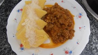 The Best Polenta with tomato minced meat [upl. by Mir286]