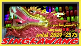 suasana malam kota Singkawang 2024 dan hiasan kelenteng fab zhu kung Imlek 🏮🧧2024 2575 🏮🧧 [upl. by Bennett5]