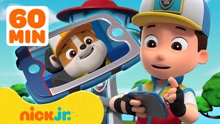 Ryder Calls PAW Patrol Pups to the Lookout Tower 2 w Rocky amp Zuma  1 Hour Compilation  Nick Jr [upl. by Kayne]