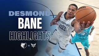 Desmond Bane Highlights vs Charlotte Hornets [upl. by Aliahs]