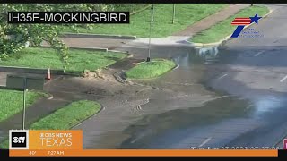 Sewage spilling on Mockingbird Lane at I35E [upl. by Nelad587]