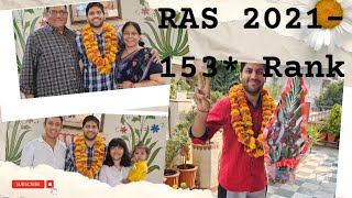 RAS 2021153 RANKHimanshu JoshiRajasthan Administrative servicesras civilserviceexamras2021 [upl. by Denman]