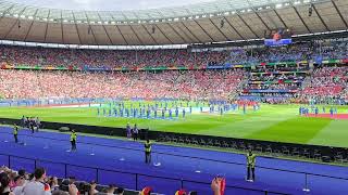 Italy national anthem vs Switzerland Fratelli dItalia EURO 2024 [upl. by Eadmund]