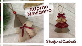 Adornos navideños con tela 🎄 Christmas Decorations with fabric 🎄 Christmas Tree ornament 🎄 [upl. by Landers591]