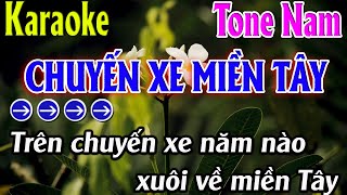 Chuyến Xe Miền Tây Karaoke  Tone Nam Karaoke Thanh Kiệt  Beat Mới [upl. by Schnur407]