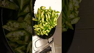 Bhindi recipe masala💃foodcookingrecipeviralvideoshortsyoutubeshorts [upl. by Aiekat]