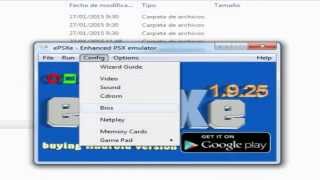Mi configuración del emulador epsxe 1925 para jugar en HD Sin Lag [upl. by Willem]