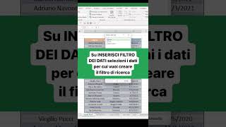 Come creare una tabella con filtri avanzati  Excel Tutorial [upl. by Tu]