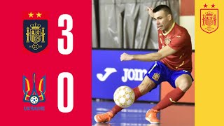 RESUMEN  Fútbol Sala  España 30 Ucrania  🔴 SEFUTBOL [upl. by Atinob225]