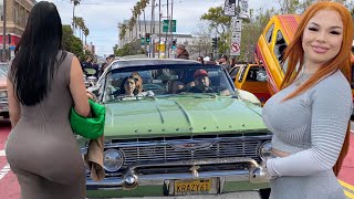 🔥NEVER SEEN SO MUCH BEAUTY LOWRIDER CAR SHOW SAN FRANCISCO MISSION DISTRICT 🇺🇸 [upl. by Atiniuq864]