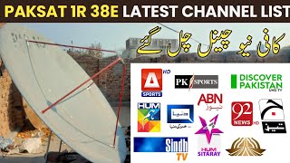 Paksat 1R 38E Latest Channel List  Paksat Total Channels [upl. by Benedick191]