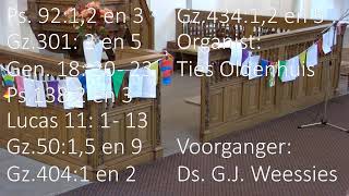 1 oktober 2023  Ds GJ Weessies  Hervormde Kerk Siddeburen [upl. by Ailaroc541]