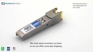 GE SFP RJ45 1000BaseT Copper Ethernet Transceiver [upl. by Atsyrhc970]