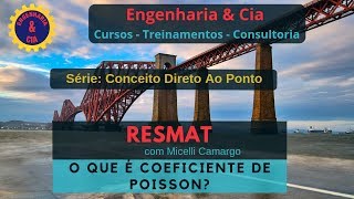 RESMAT  O Que É Coeficiente de Poisson [upl. by Aetnahc]