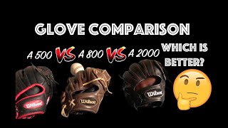 WILSON A2000 A800 and A500 COMPARISON OG Video [upl. by Cuttler512]