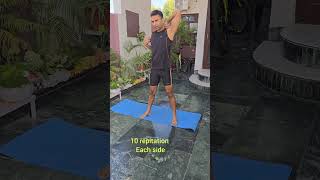 Simple home workout for shoulder ligament sprain yoga [upl. by Ahsilla]