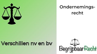 Ondernemingsrecht verschillen nv en bv [upl. by Miguel]