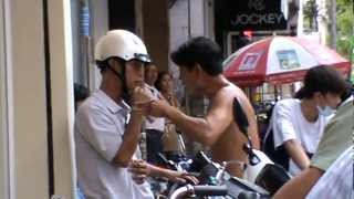 Motorcycle Road Rage Crazy Man Vietnam [upl. by Veator]