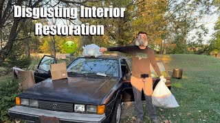 A Hoarder Ruined My Volkswagen MK2 Scirocco Interior [upl. by Norved324]