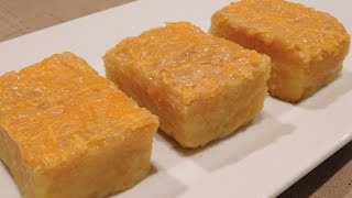 Cassava Cake Recipe  How to Make a Cake from Grated Yuca Roots [upl. by Nytsuj]