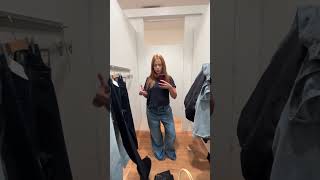 ce modèle de jeans sur des personnes plus grandes serait 1010 🙂‍↕️ tryon jeans baggyjeans [upl. by Faline]