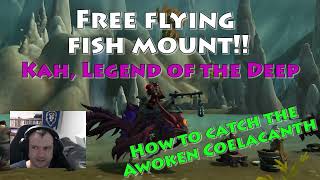 Free Flying Fish Mount How to catch an Awoken Coelacanth Kah Legend of the Deep [upl. by Nylehtak]