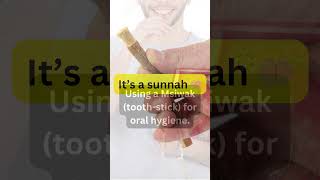 Benefit of MiswakTooth stick 😍 youtubeshorts hadees sunnah ytshorts [upl. by Kenta214]