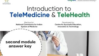 Introduction to Telemedicine and telehealth 2024second answerkeytelemedicine electivecourse [upl. by Lamp]