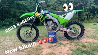 2023 kx450sr startup [upl. by Hurd249]