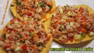 Ceviche de Atún y Soya  Sencillo y Saludable 😋 [upl. by Ashlee]