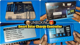 Unboxing Video 2024  amiciSmart Solar Charge Controller 30A 12V24V LCD Display and 3A 2 USB Ports [upl. by Eudoxia]