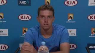 James Duckworth press conference 1R  Australian Open 2015 [upl. by Hanover]