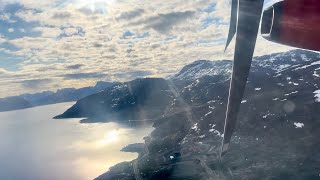 Takeoff from Nuuk Greenland iPhone [upl. by Erreip]