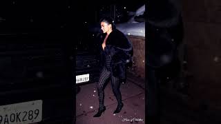 Kylie Jenner  New Years in Aspen wearing Alaia Vienne lace jumpsuit trending shorts celebrities [upl. by Quintus]