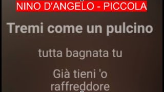 Nino DAngelo Piccola karaoke [upl. by Jessy550]