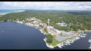 Pentwater Michigan  Aerial Drone Footage with the DJI Mavic Pro  September 2017 [upl. by Colton]