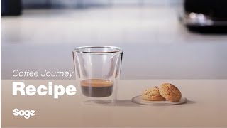 Coffee Recipes  How to make a ristretto coffee at home  Sage Appliances UK [upl. by Ailugram647]