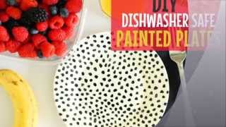 Painted Plates dishwasher Safe Tutorial [upl. by Grove]