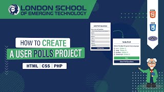 How to Create a User Polls Project with HTML CSS and PHP  htmlcssjavascript projects [upl. by Anivid]